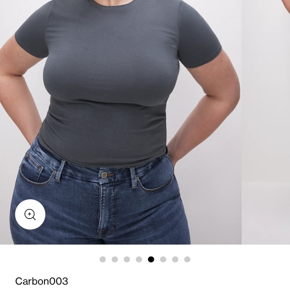 Good American Gray Short Sleeve Tee - Picture 4 of 4